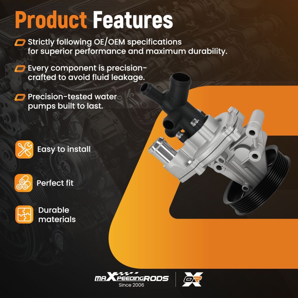 Water Pump and Housing compatible for Ford Transit MK7 MK8 2.2 TDCi 2011-2018 1849276