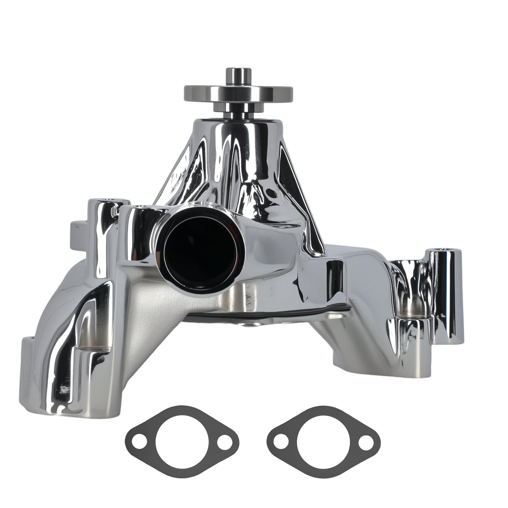Long Water Pump compatible for Chevy Big Block 396 402 427 454 V8 1969-1987 Chrome Aluminum