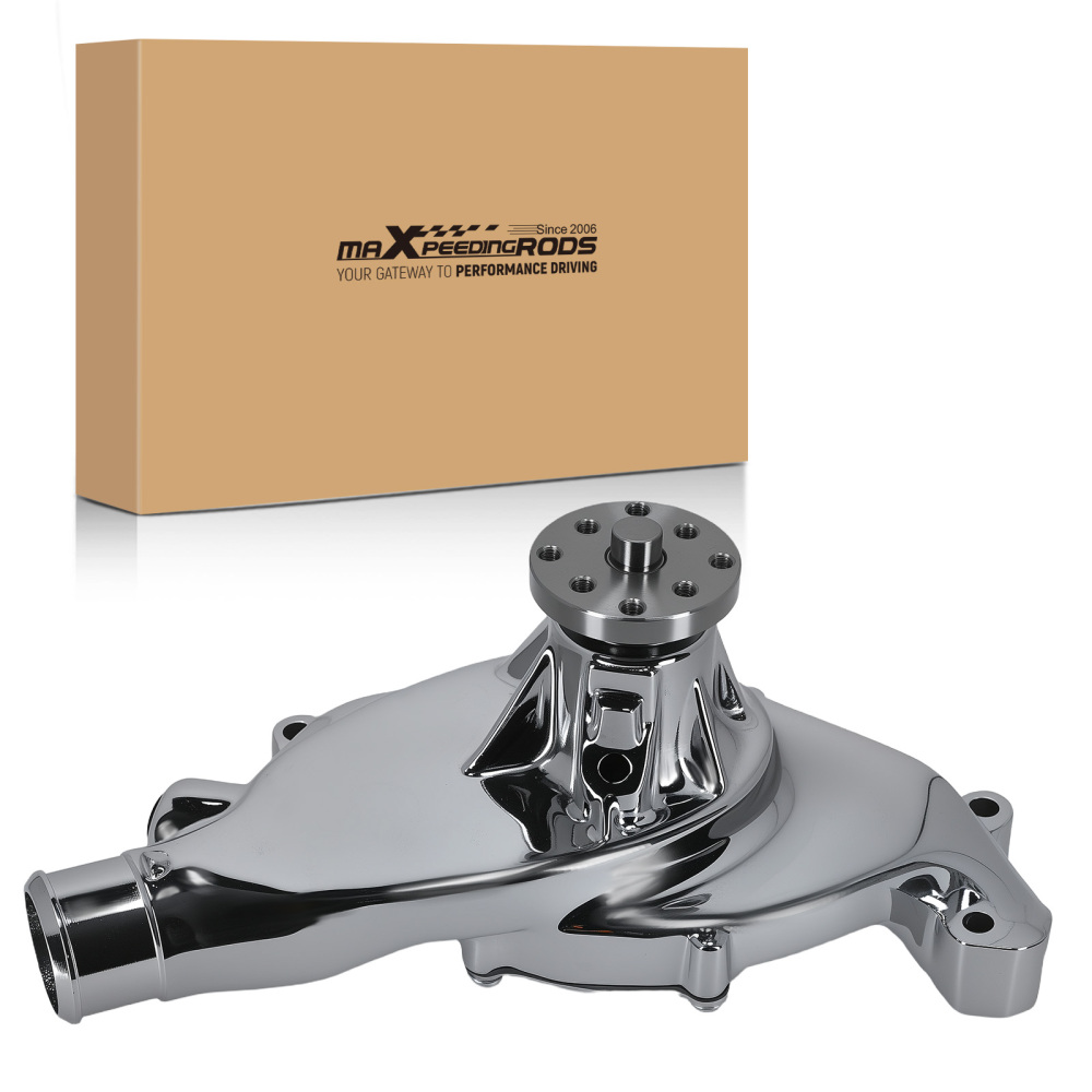Aluminum Coolant Pump compatible for Chevy BBC 396 402 427 454 502 Chrome Belt Driven