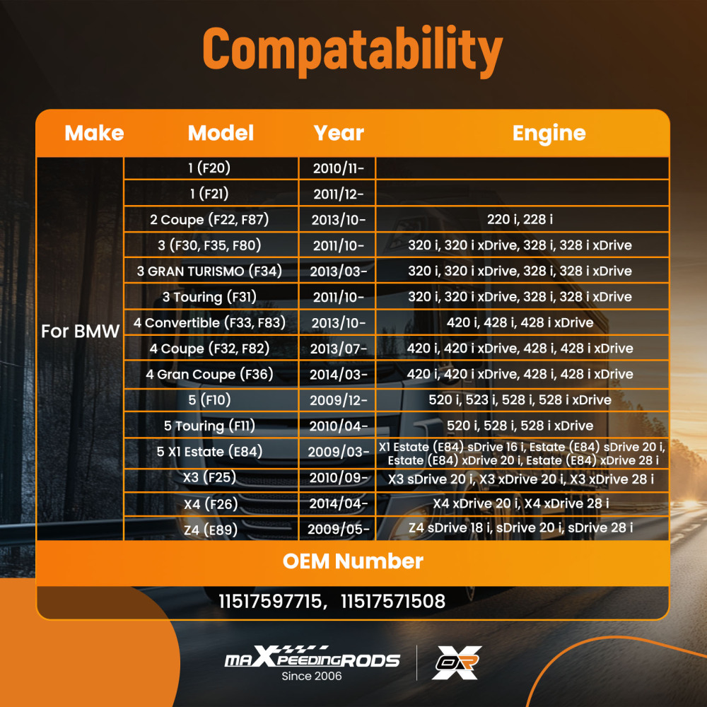 Electric Water Pump compatible for BMW 1 3 5 6 7 Series F21 F22 F30 F80 F87 F23 F31 F36 F10