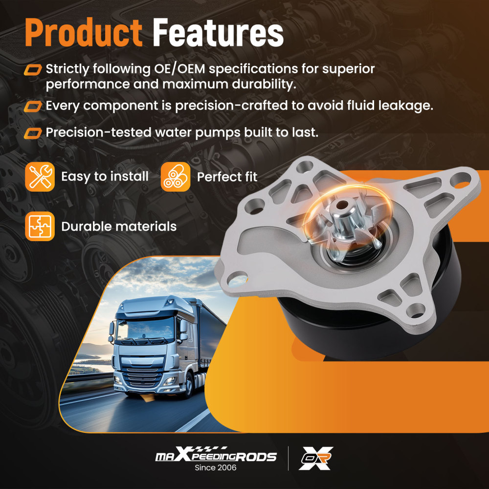 Coolant Water Pump Assembly compatible for Toyota Aygo compatible for Yaris 1.0L 2005-2014 1201L1