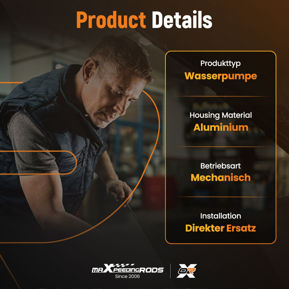 Pompa dellacqua compatibile per Citroën C1 PM PN 1.0L 2005-2014 9155100850 Alluminio