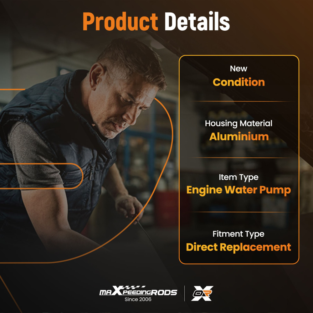 Water Pump compatibile per Chevrolet Cruze 1.4 2011-2015 1334128 Engine Cooling System