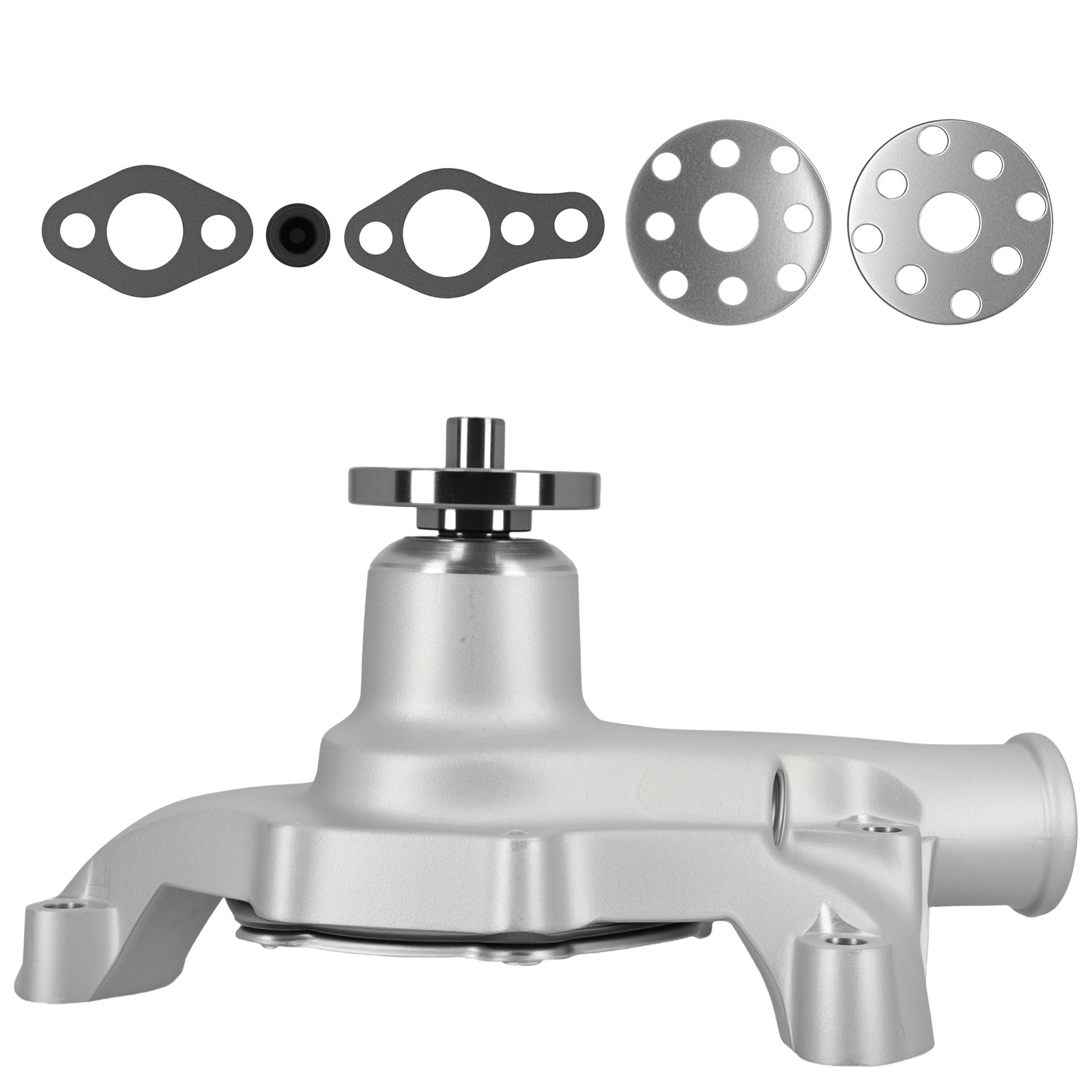 Aluminum Water Pump compatible for Chevy 283-400 V8 1955-1985 SI-AT63052 High Flow