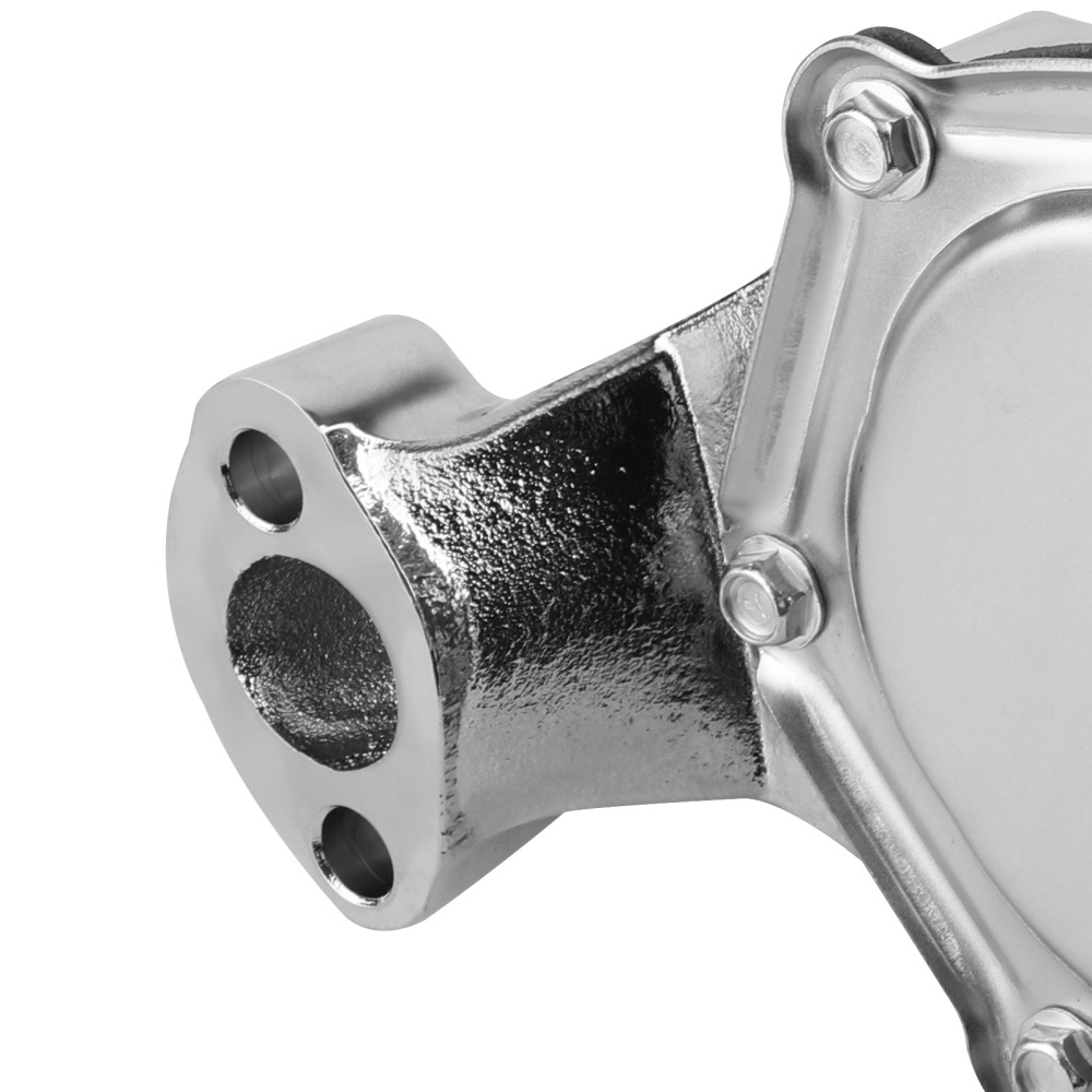 Water Pump for SB compatible for Chevy SBC 305 327 350 383 400 V8 Pulley Kit 2 Grooves Chrome