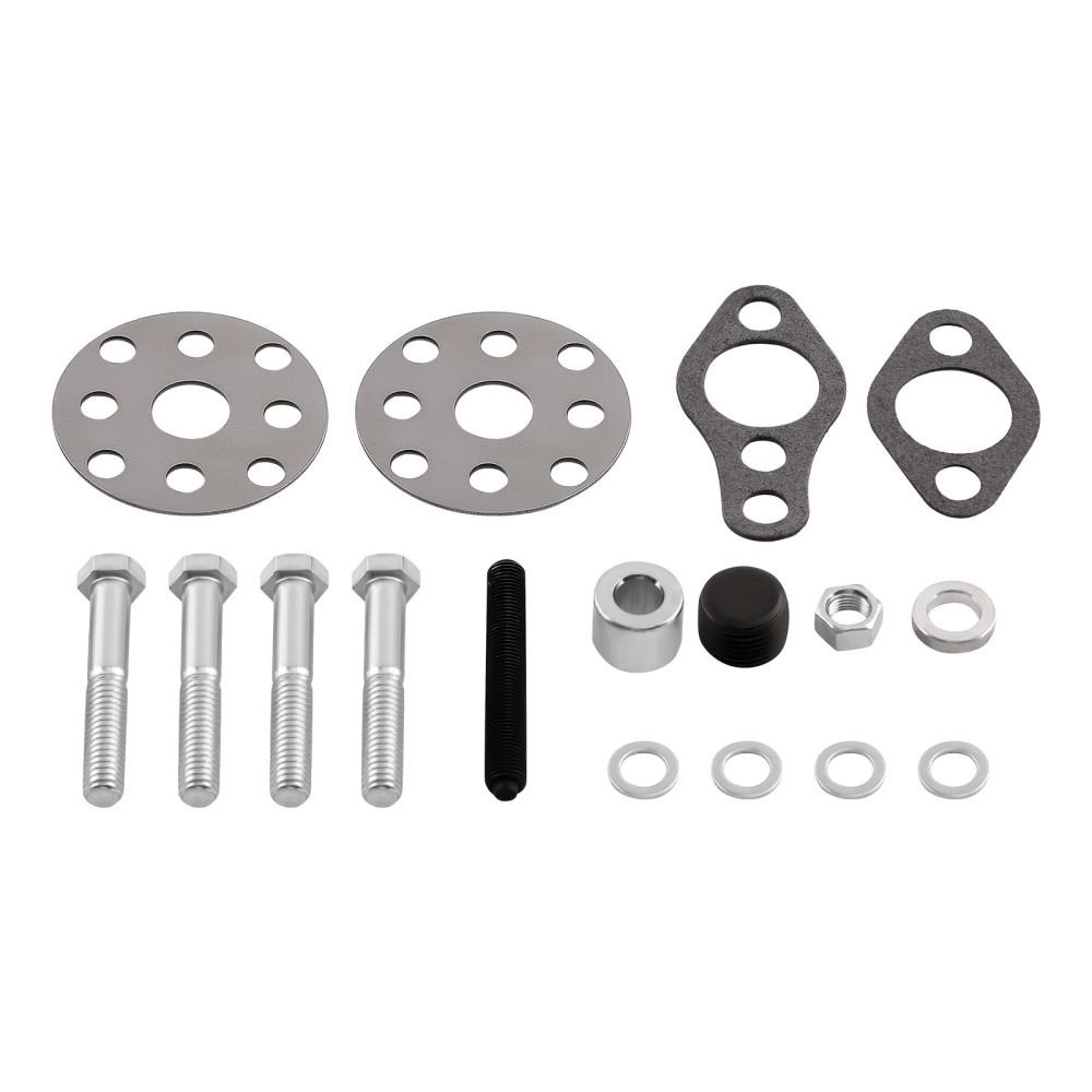 Chrome Long Water Pump High Volume Flow For Small Block compatible for Chevy 283 305 350 400