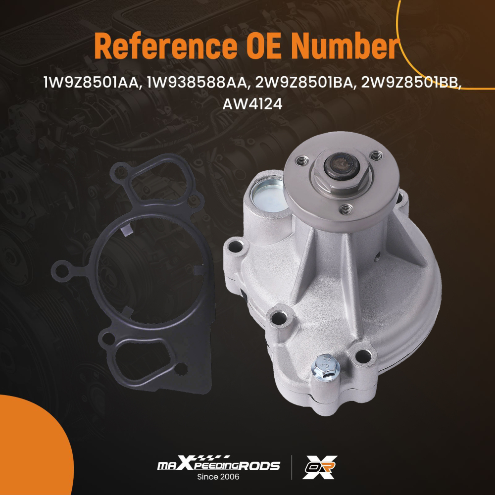 Coolant Pump Assembly compatible for Jaguar S-Type V8 4.0L 4.2L 2000-2008 JLM20143