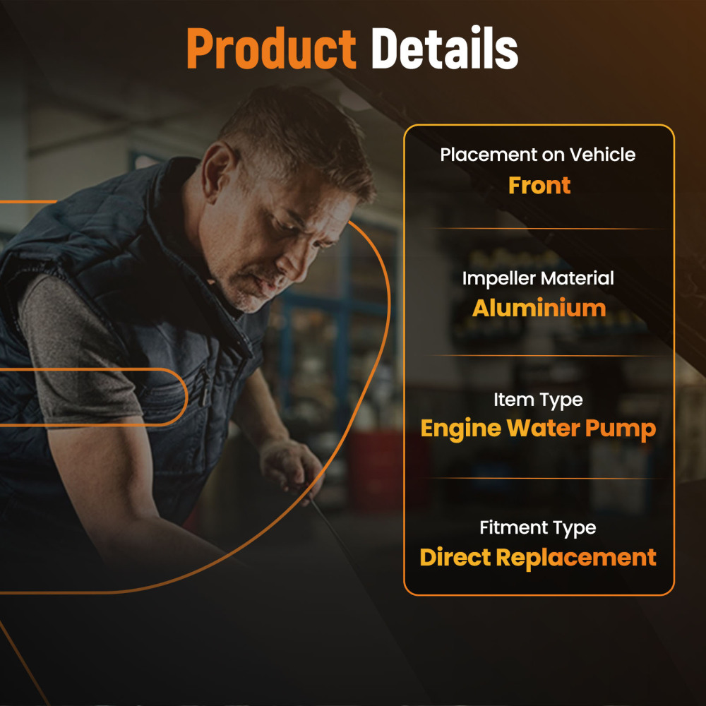 Engine Water Pump compatible for Ford Thunderbird/Compatible for Lincoln LS 3.9L 2000-2006 AW4124