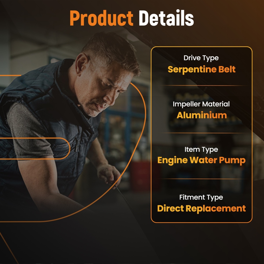 Pompa Acqua Motore compatibile per Ford EcoSport 2.0L 2012-2020 1S7Z8501AK Alluminio