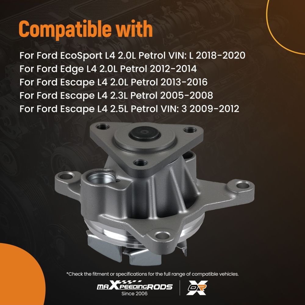 Pompa Acqua Motore compatibile per Ford EcoSport 2.0L 2012-2020 1S7Z8501AK Alluminio