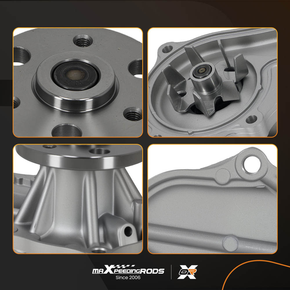 Cooling Water Pump compatible for Honda TSX CR-V 2.4L 2008-2014 19200R40A01 Aluminum Build
