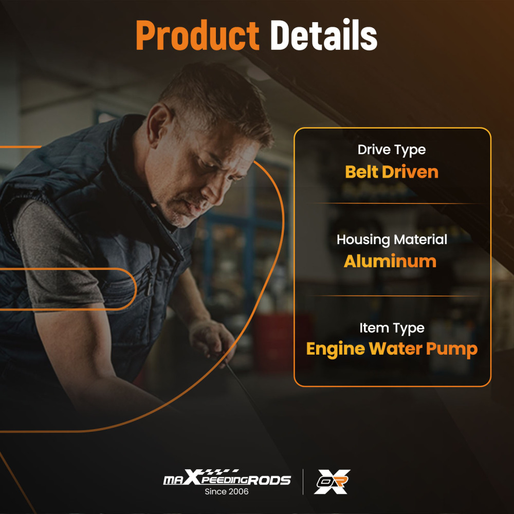 Pompa Acqua compatibile per Mini Cooper Countryman 1.6L 11517550484 2011-2016 Alluminio