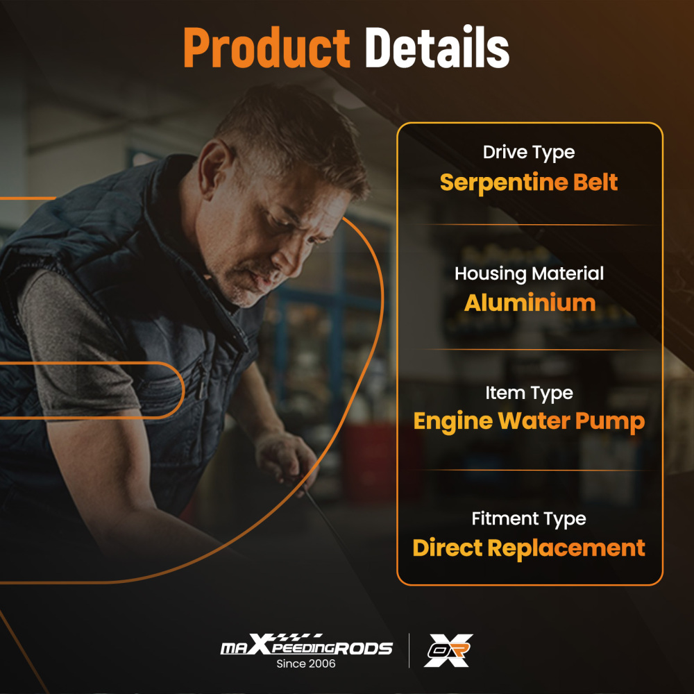 Water Pump compatible for Nissan Altima 2.5L 2013-2018 19195132 W2625M Advanced Cooling Kit