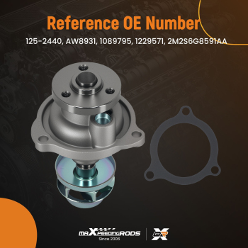 Coolant Pump Kit compatible for Ford Fiesta V KA 1.3L 1.6L XS6E8501AD Direct Replacement