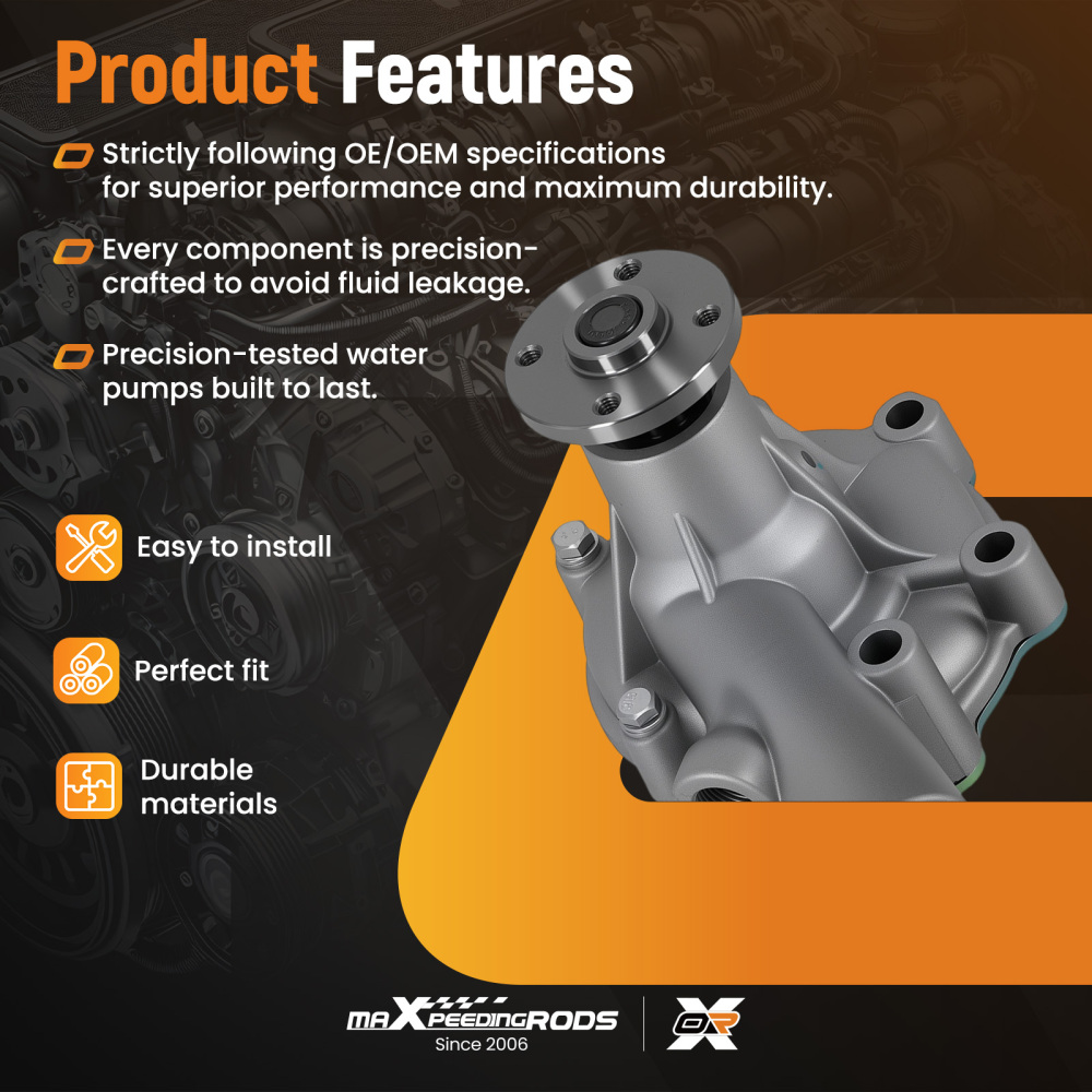 Water Pump Aluminium For MitsubishiWeidemann Terex K3E/K4E S3L/S4L MM409301