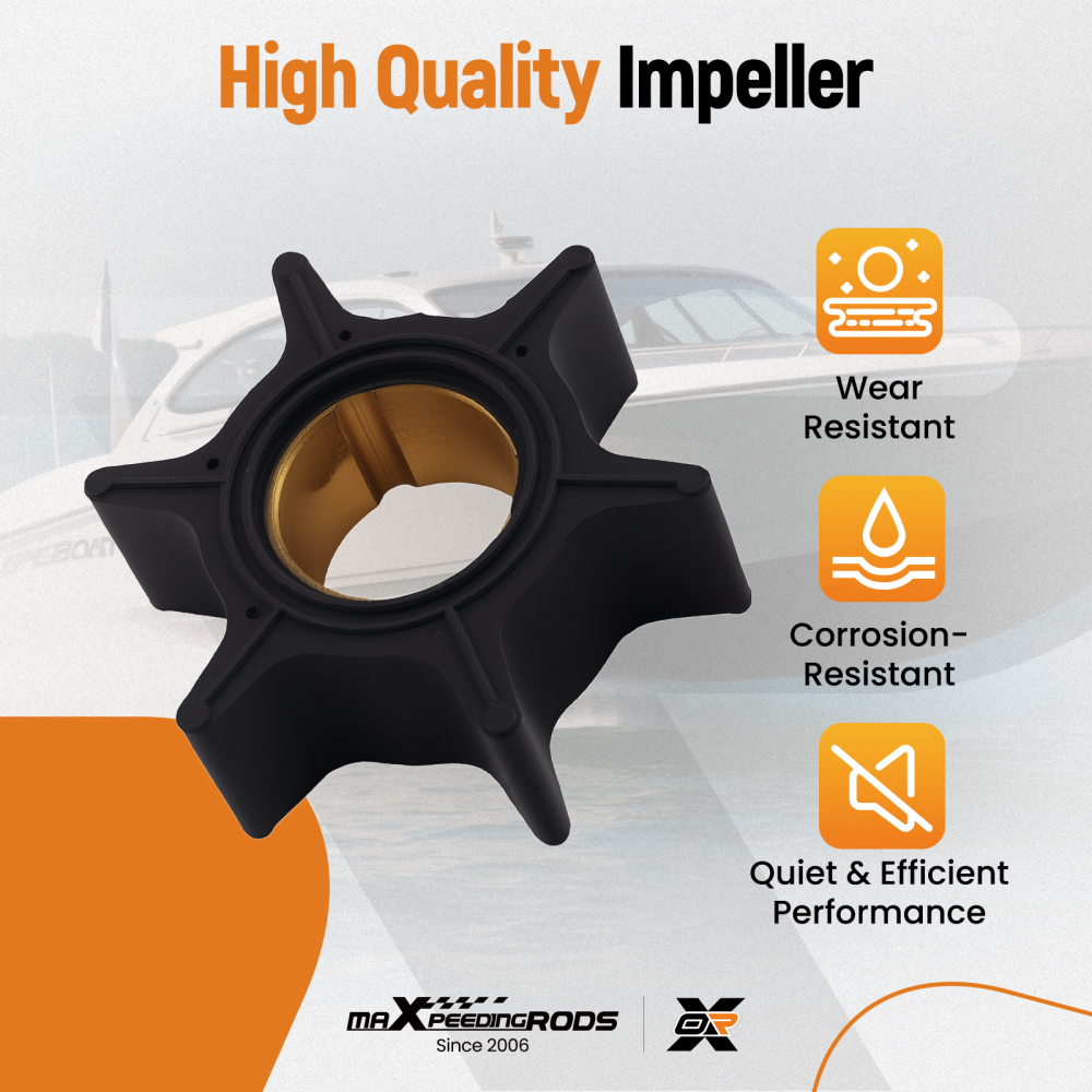 Impeller Kit compatible for Mercury 35HP 2 Cyl 6445653Up 1984-1989 46-77177A3