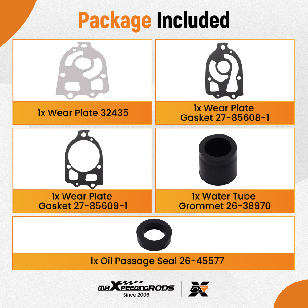 Complete Impeller compatible for Mercury 200HP 220HP Outboard 1970-1990 18-3517