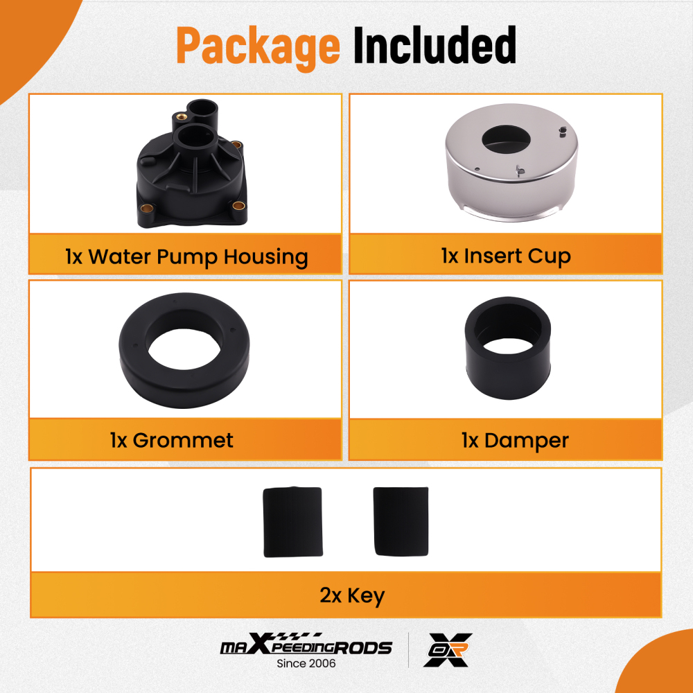 Impeller Gasket Kit compatible for Johnson Evinrude 3-Cylinder 60 70 75 1979-2003