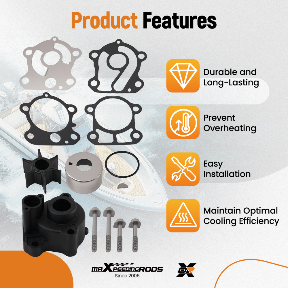 Impeller Kit compatible for Yamaha 2-Str 60 70 75 80 85 90 HP 692-W0078 18-3370