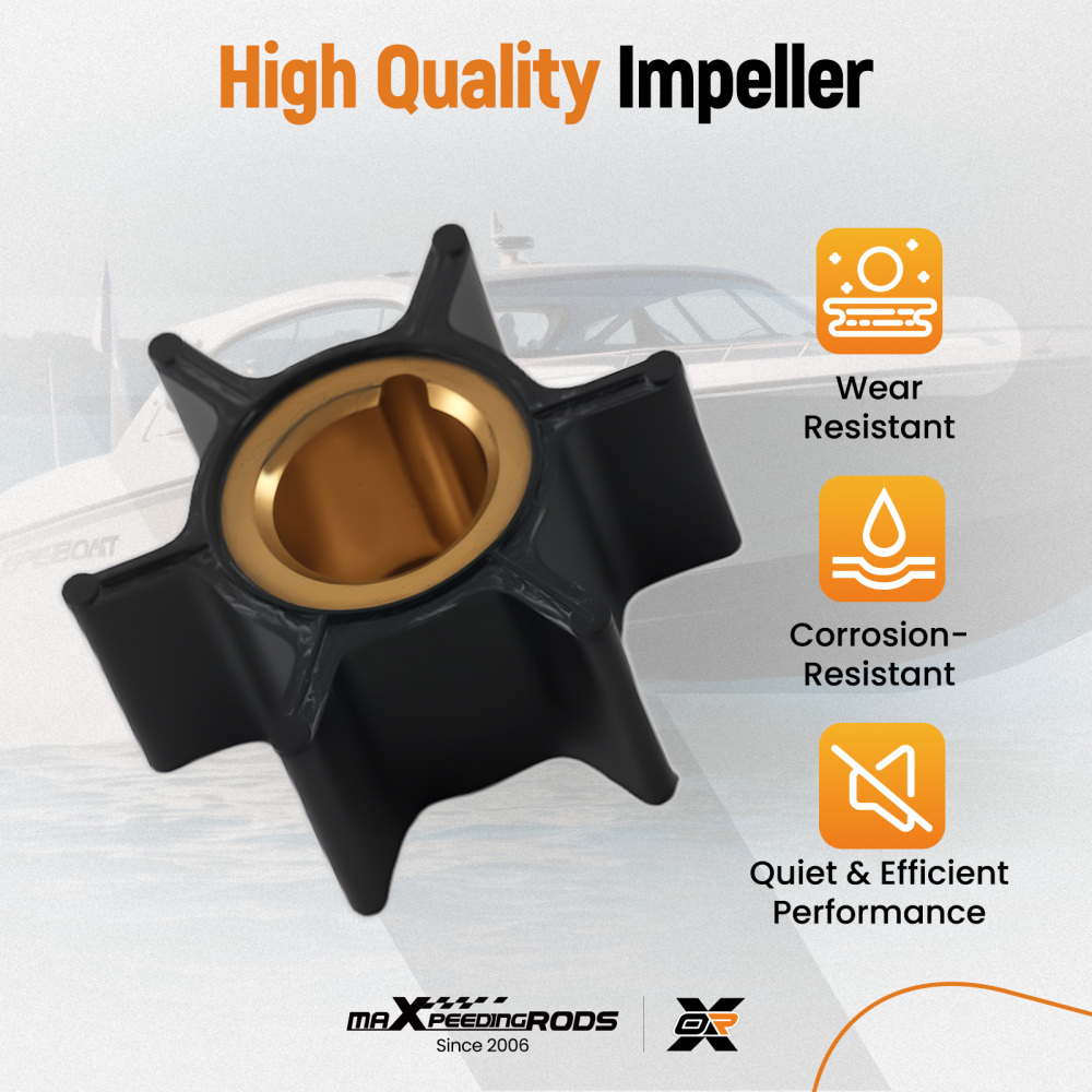 Impeller Kit compatible for Johnson Evinrude 15HP 1974+ 394711 386697 389112 18-3327