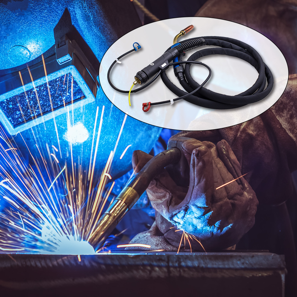 Fiamma ossidrica MB 501 acqua refrigerati 550A pacchetto tubo 4m MIG MAG Nuovo