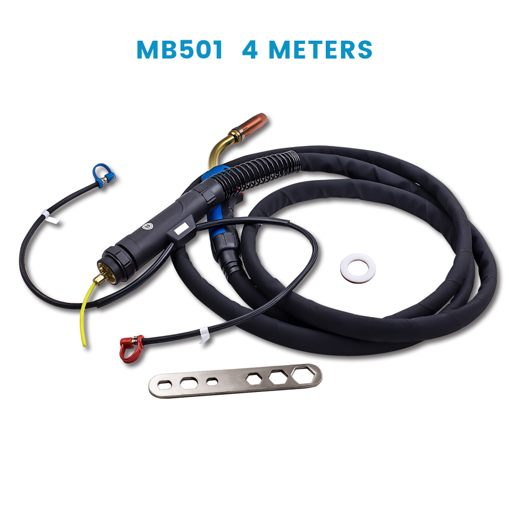 Fiamma ossidrica MB 501 acqua refrigerati 550A pacchetto tubo 4m MIG MAG Nuovo