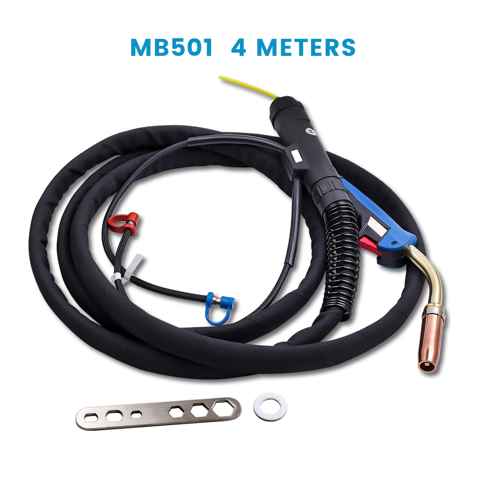 Fiamma ossidrica MB 501 acqua refrigerati 550A pacchetto tubo 4m MIG MAG Nuovo