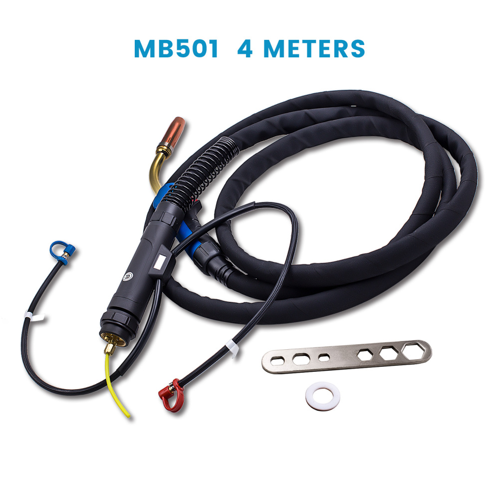 Fiamma ossidrica MB 501 acqua refrigerati 550A pacchetto tubo 4m MIG MAG Nuovo