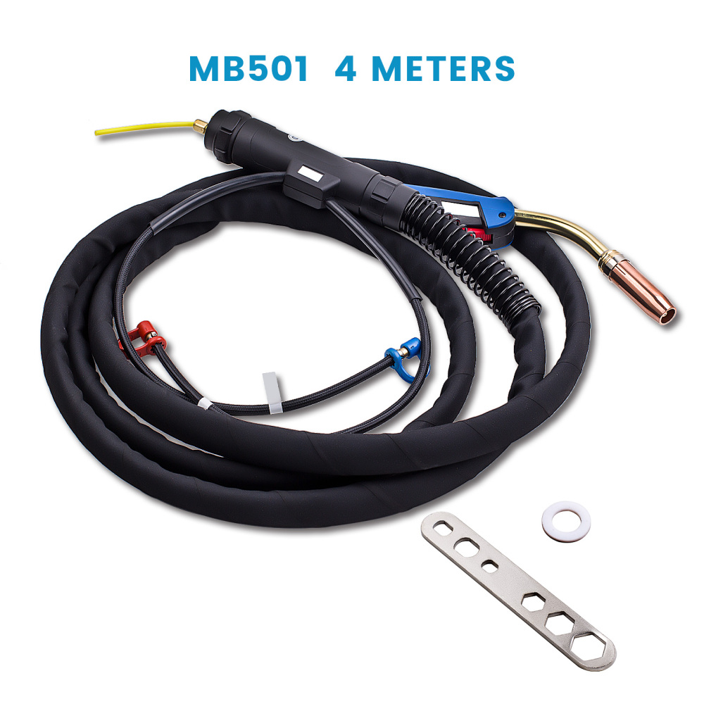 Fiamma ossidrica MB 501 acqua refrigerati 550A pacchetto tubo 4m MIG MAG Nuovo