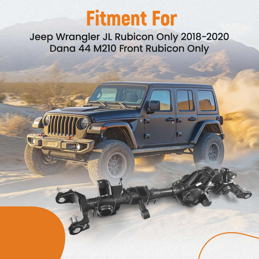Front Axle Housing compatible for Jeep Wrangler JL Rubicon 4WD Dana 44 M210 Axle Ratio 3.73