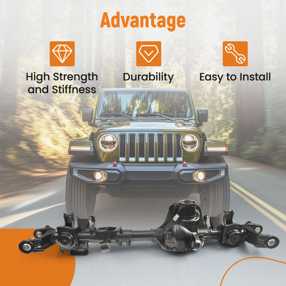 Front Axle Housing compatible for Jeep Wrangler JL Rubicon 4WD Dana 44 M210 Axle Ratio 3.73