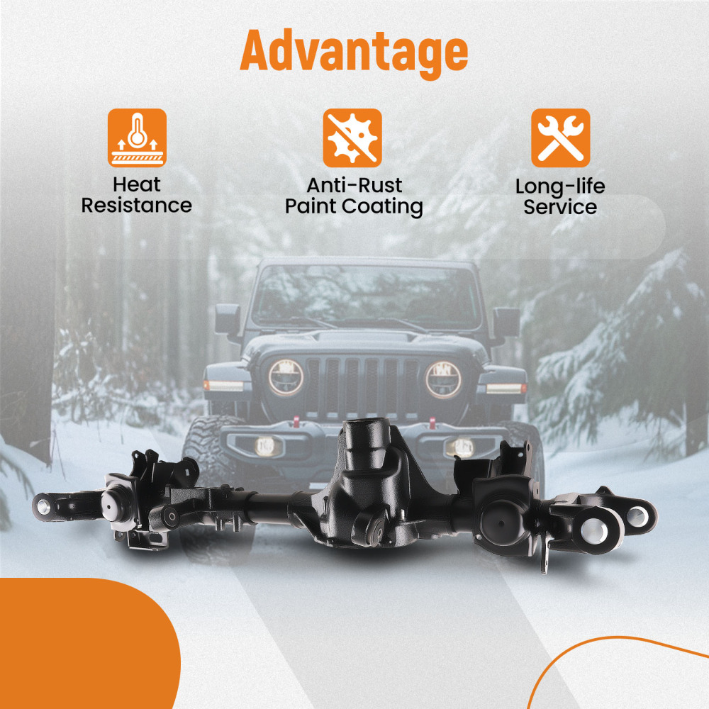 Front Axle Housing compatible for Jeep Wrangler 2.0L 3.0L 3.6L 6.4L 68388729AA 2018-2022
