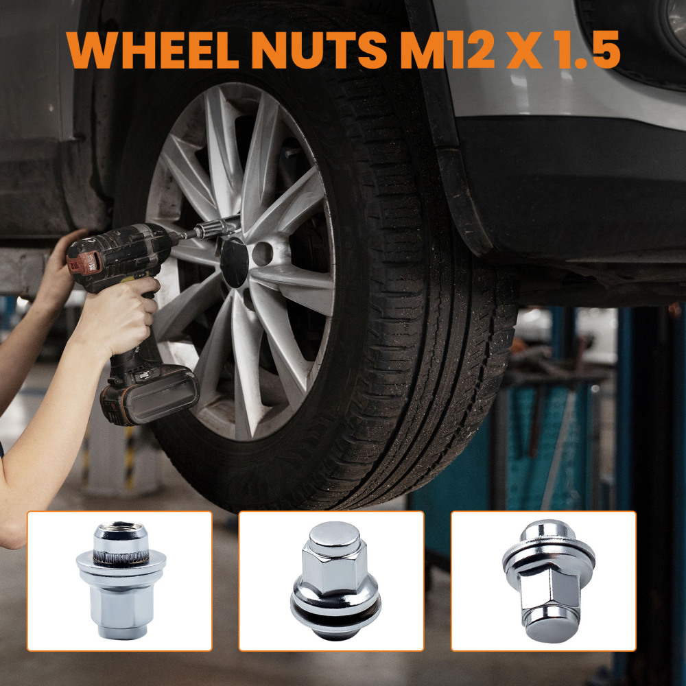 20pcs Wheel Studs Hub Nut Thread compatibile per Jaguar S-Type XF / XFR / XJ6 / XJ8/ XJ/X350