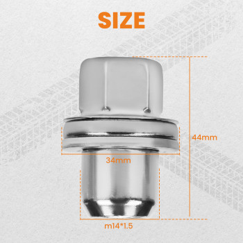 Full Stainless Steel Alloy Wheel Nut Set compatible for Land rover Range compatible for rover 2005-2014