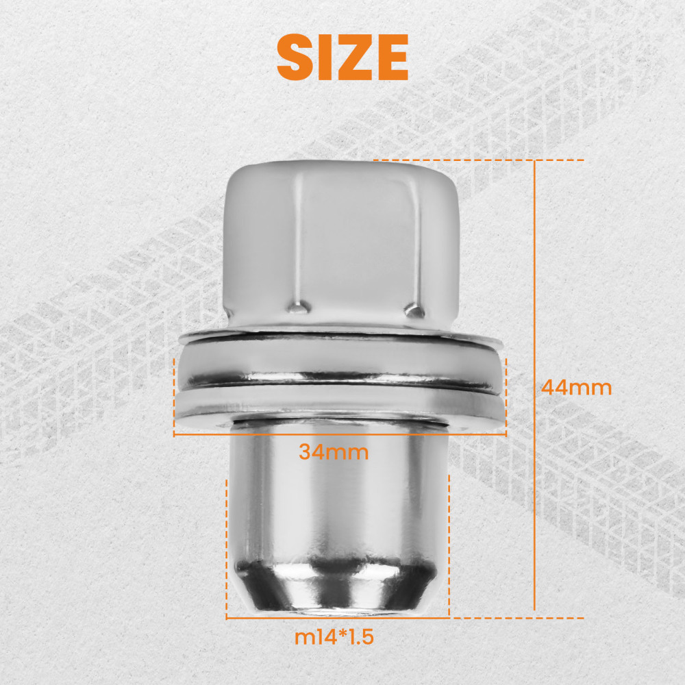 20x Wheel Nuts compatible for Land Rover Discovery 3, 4Range compatible for Rover Sport Alloy steel