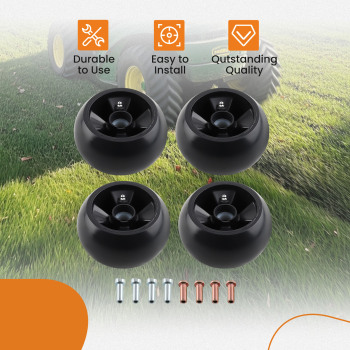 4 Pack AM125172 Plastic Deck Gauge Wheel Kit For 200 Series 240 245 260 265 285