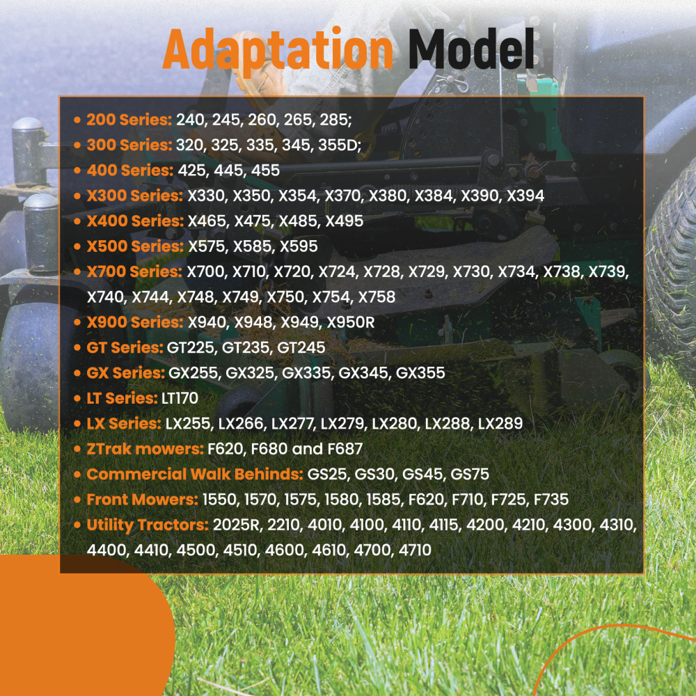 4 Pack AM125172 Plastic Deck Gauge Wheel Kit For 200 Series 240 245 260 265 285