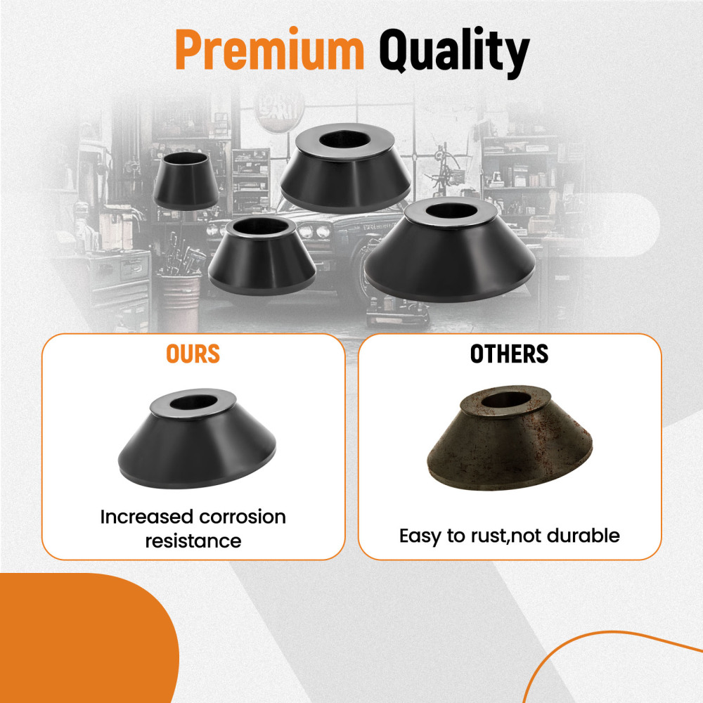 4pcs Ruota Pneumatico Balancer Standard Cono Coni Kit 4 Misure 40mm per trucks