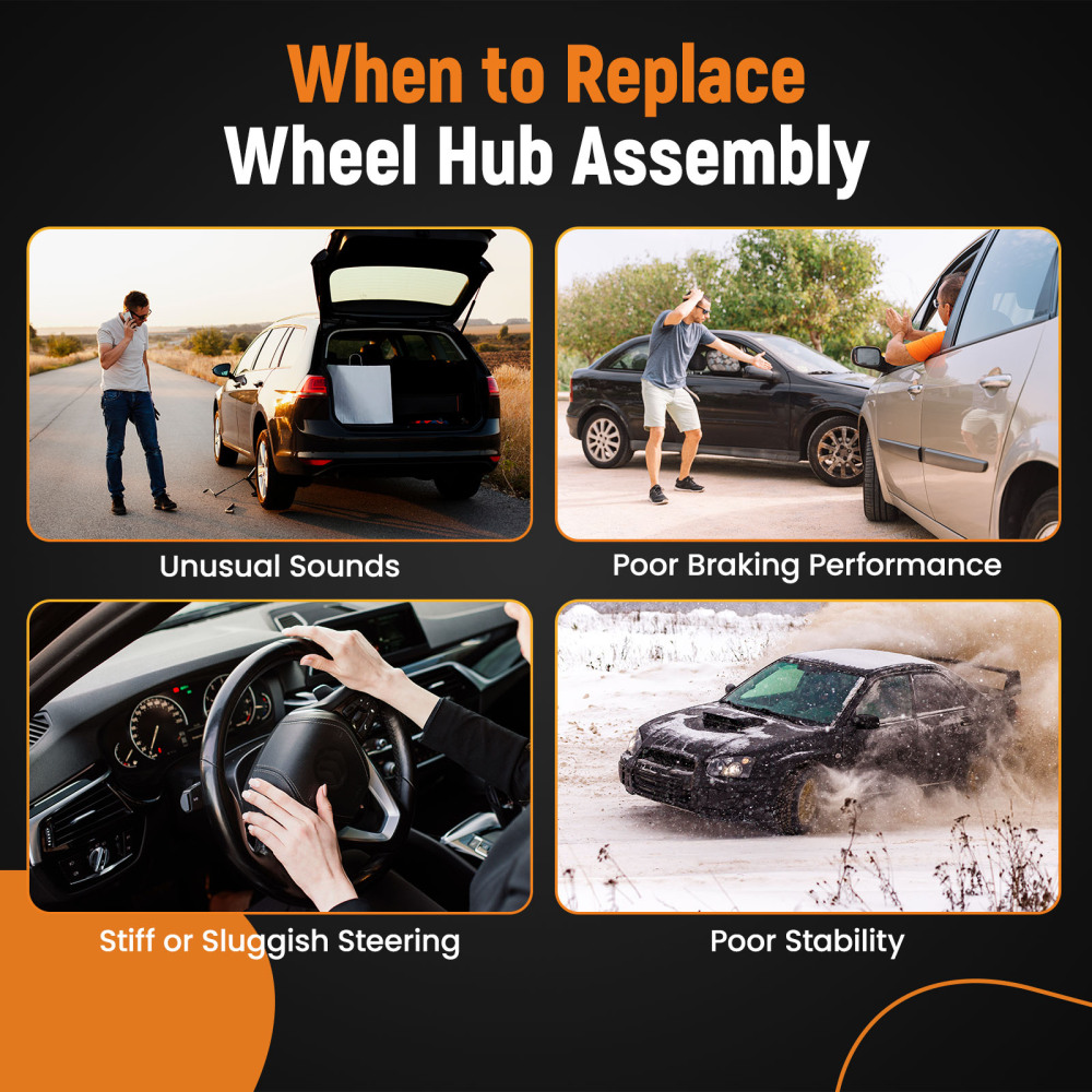 Front Wheel Bearing Hub Assembly for 2013 2014 2015 2016 compatible for Ford Fusion compatible for Lincoln MKZ