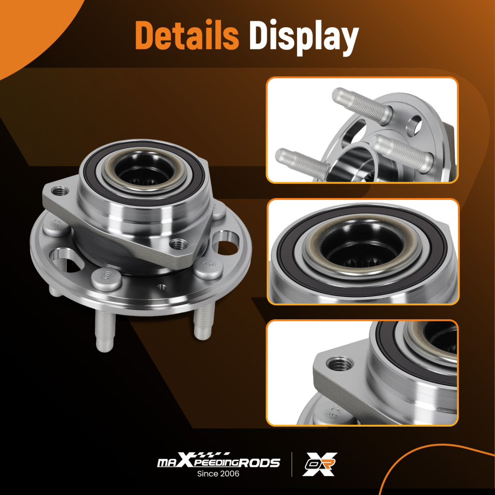 Front Left Right Wheel Bearing Hub compatible for Chevrolet Equinox 2010-2017 513288 5 Lugs