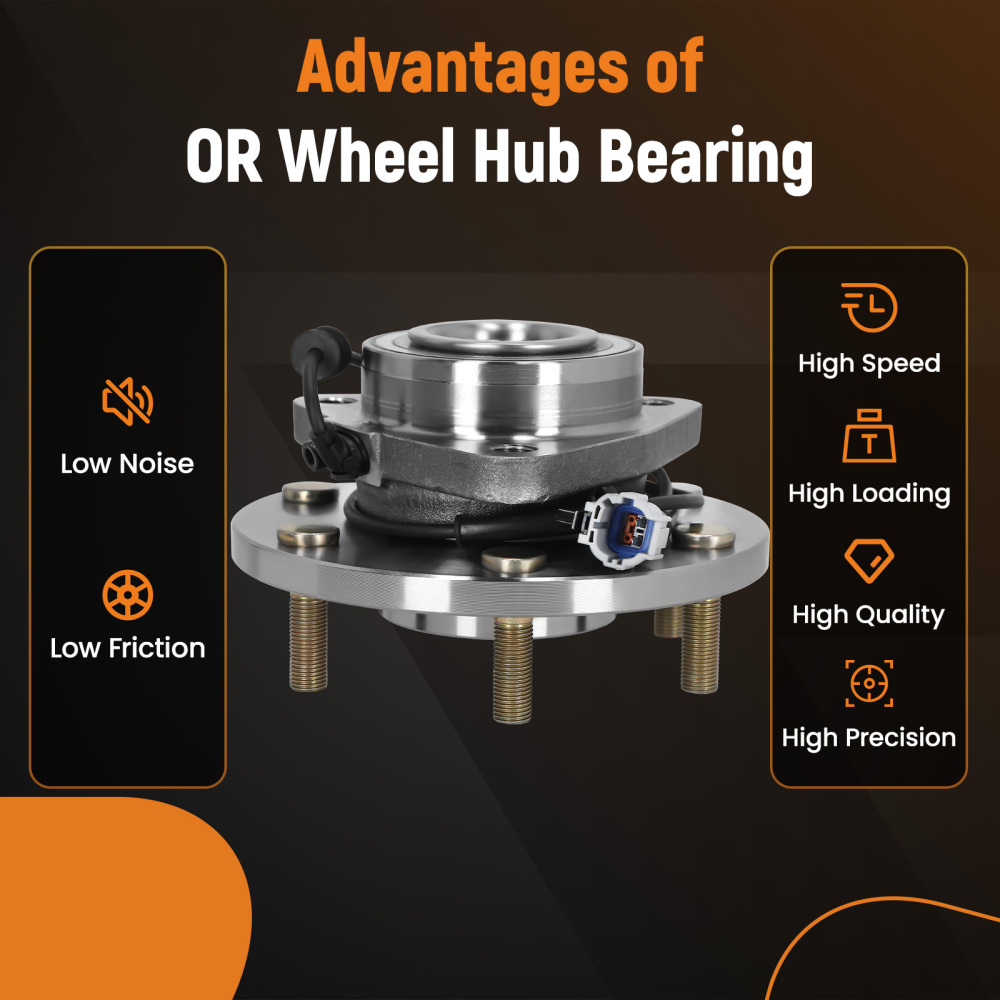 Front Wheel Bearing Hub For In-finiti QX56 2008-2010 Ni-ssan Armada 2008-2012