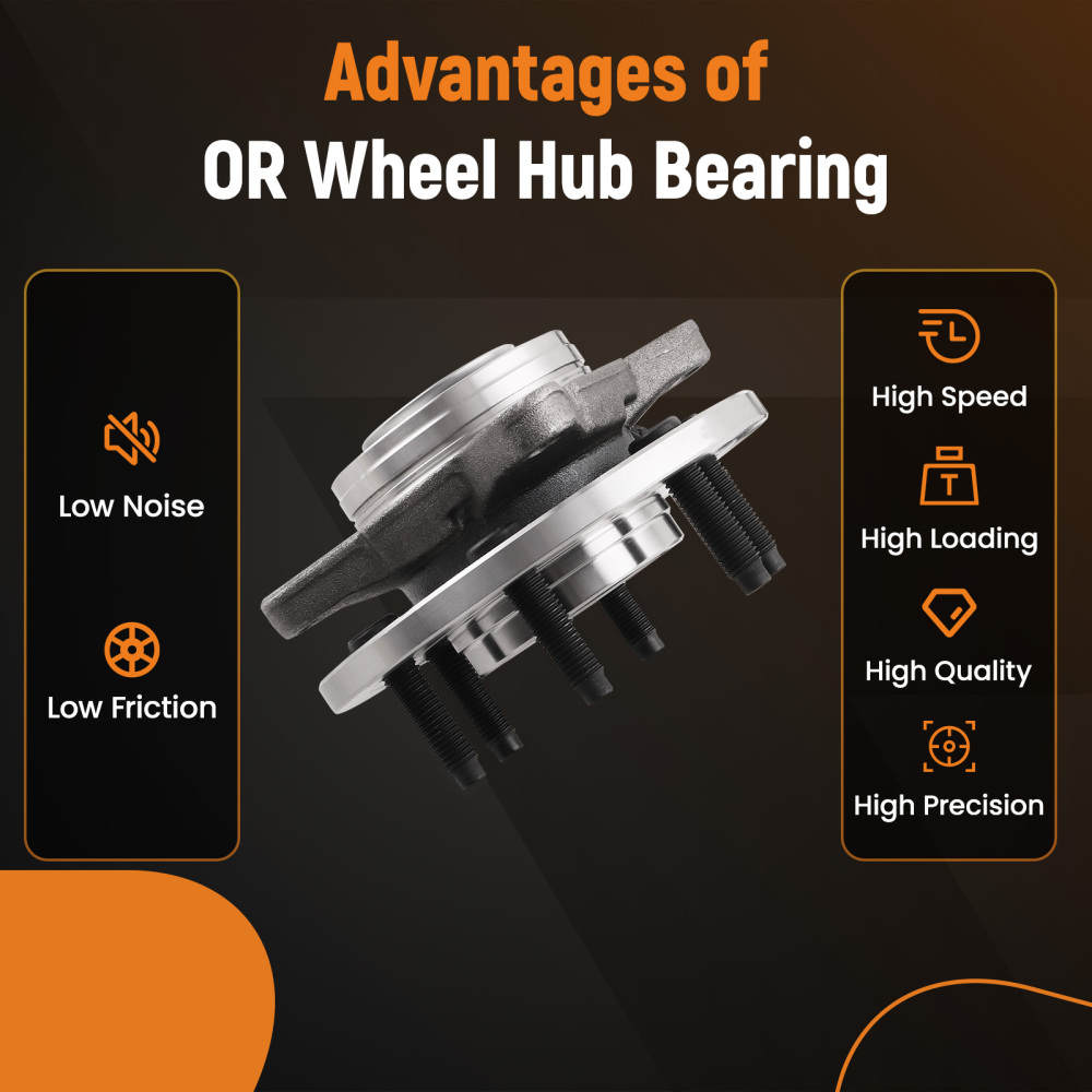 Front LH / RH Wheel Hub Bearing Assembly compatible for Ford F-150 515143 2011-2014