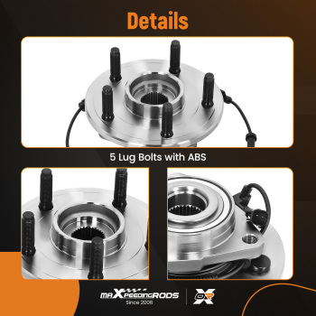 Front Wheel Bearing Hub compatible for Ram 1500 2012-2018 515151 4779829AD 5154171AA