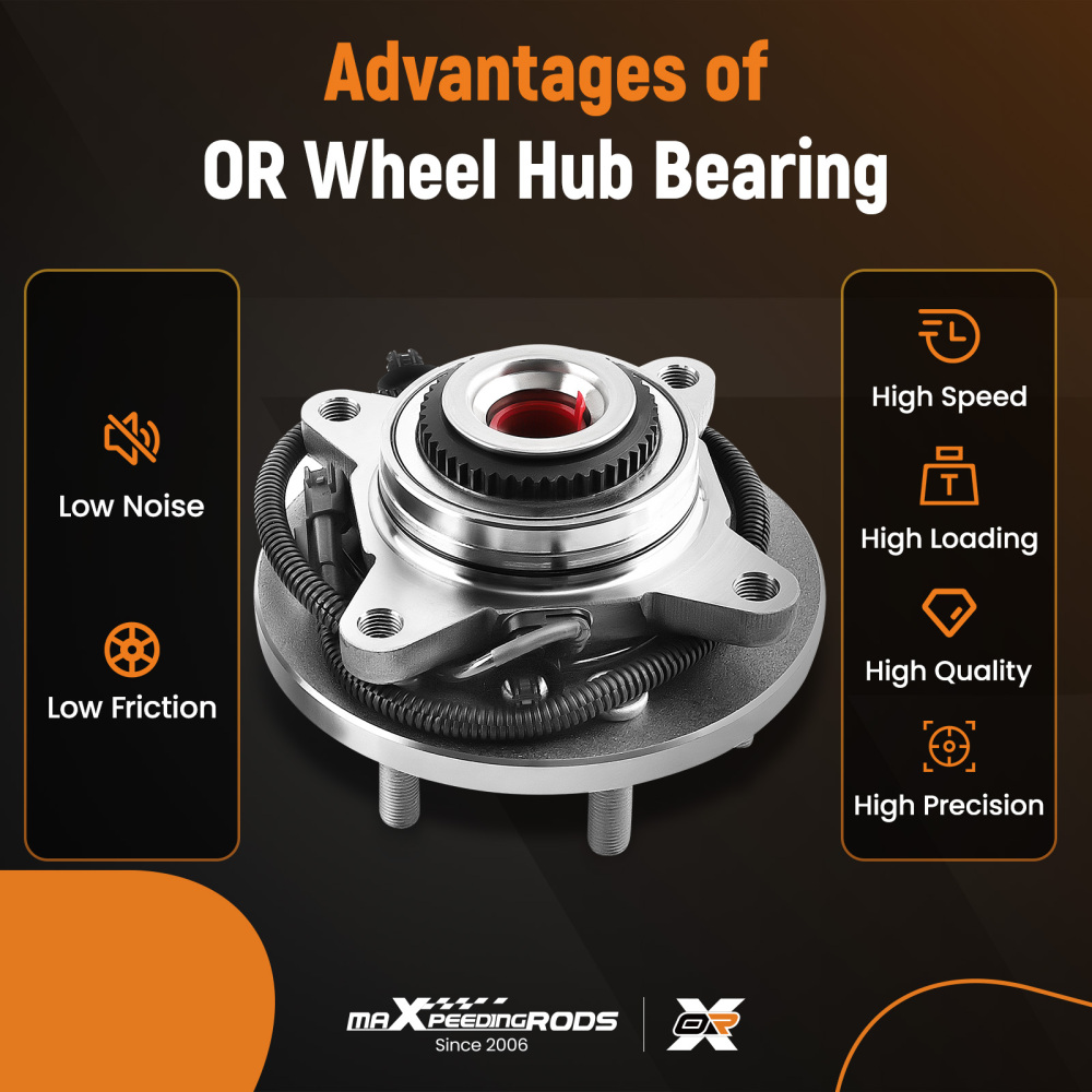 Front Wheel Bearing Hub compatible for F-150 V6 2.7L Petrol 4WD Only 515169 2015-2017