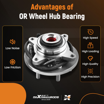 Front Wheel Bearing Hub compatible for F-150 V6 2.7L Petrol 4WD Only 515169 2015-2017