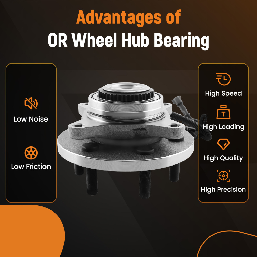 2 PCS Front Wheel Bearing and Hub Assembly with ABS6-Lug compatible for Ford F150 18-20