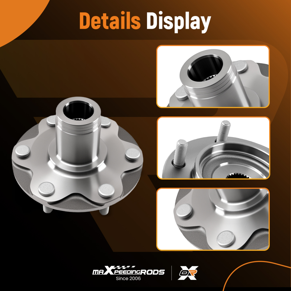 6 Lugs Front Wheel HubBearing Kit compatible for Toyota 4Runner/Sequoia 2WD 96-07 517011