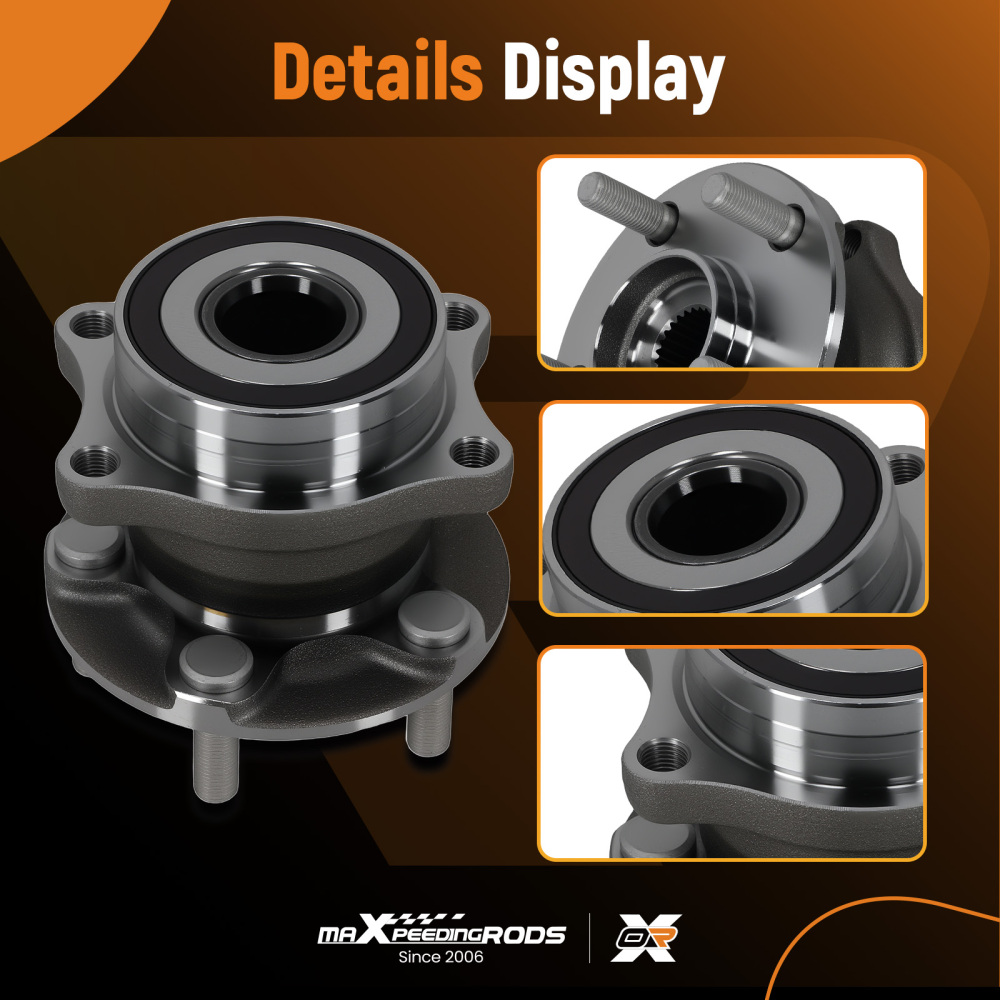 2x 5 Lug Wheel Hub Bearing compatible for Toyota 86 compatible for Scion FR-S 2013-2019 512401 WA512401