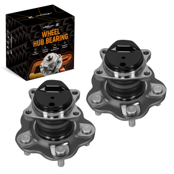 Pair Rear Wheel Hub Bearings compatible for Nissan Sentra 2013-19 512530 Non-ABS Assembly