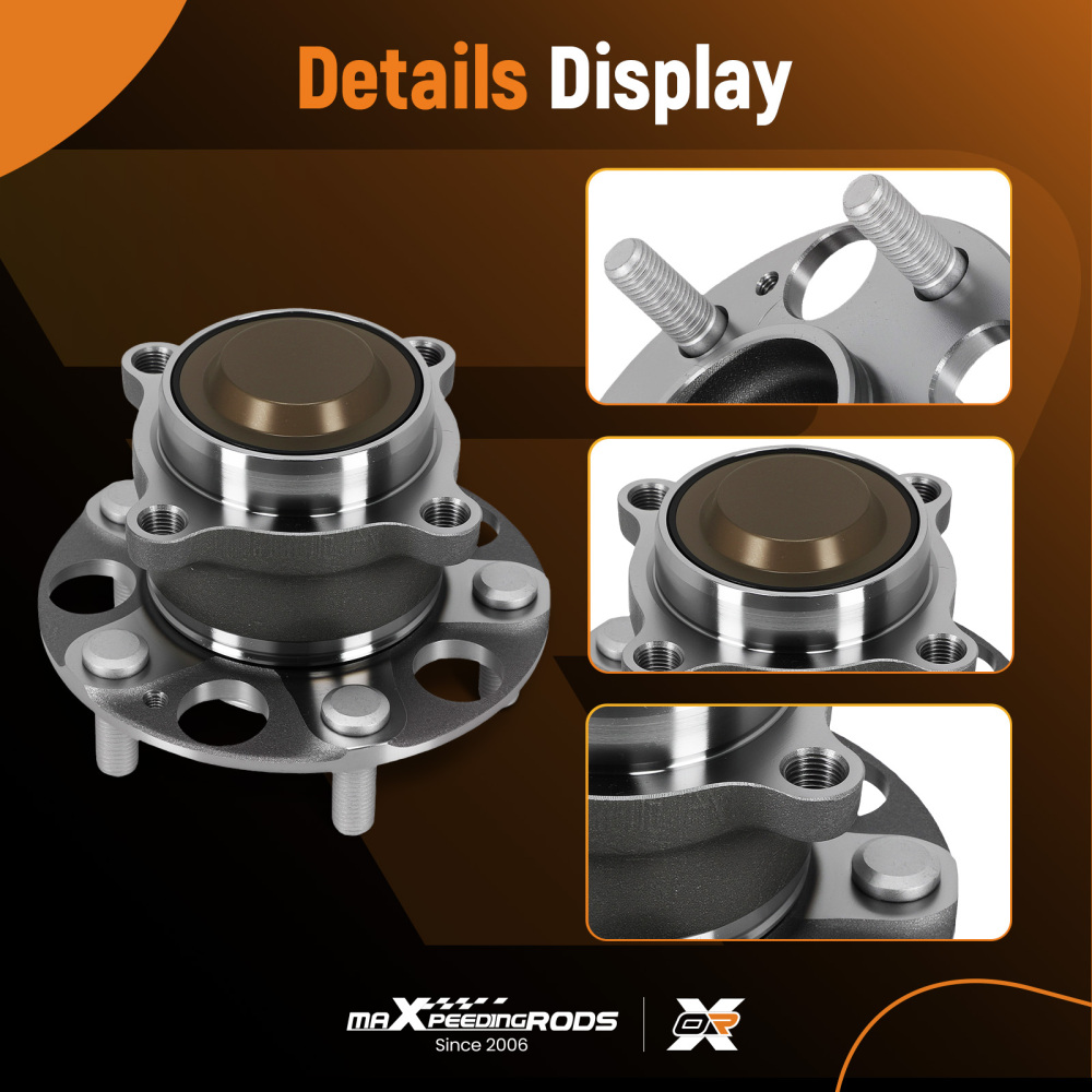 5 Bolt Rear Wheel Bearing Hub Assembly compatible for Honda Accord 13-2020 TLX HJ3736